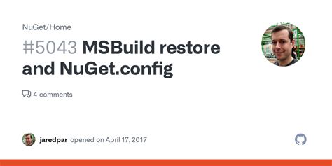 msbuild restore nuget